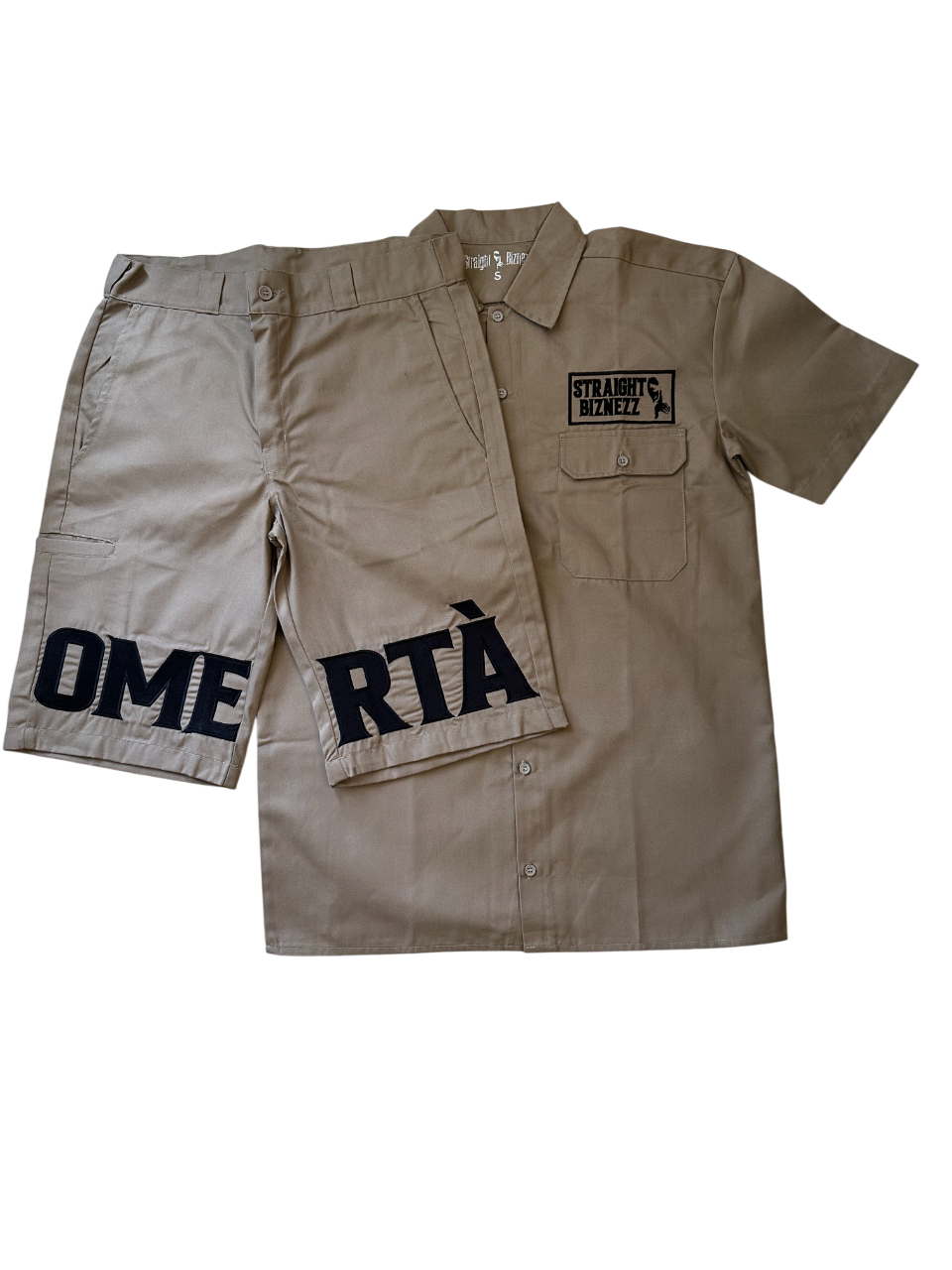 Khaki Shorts Set