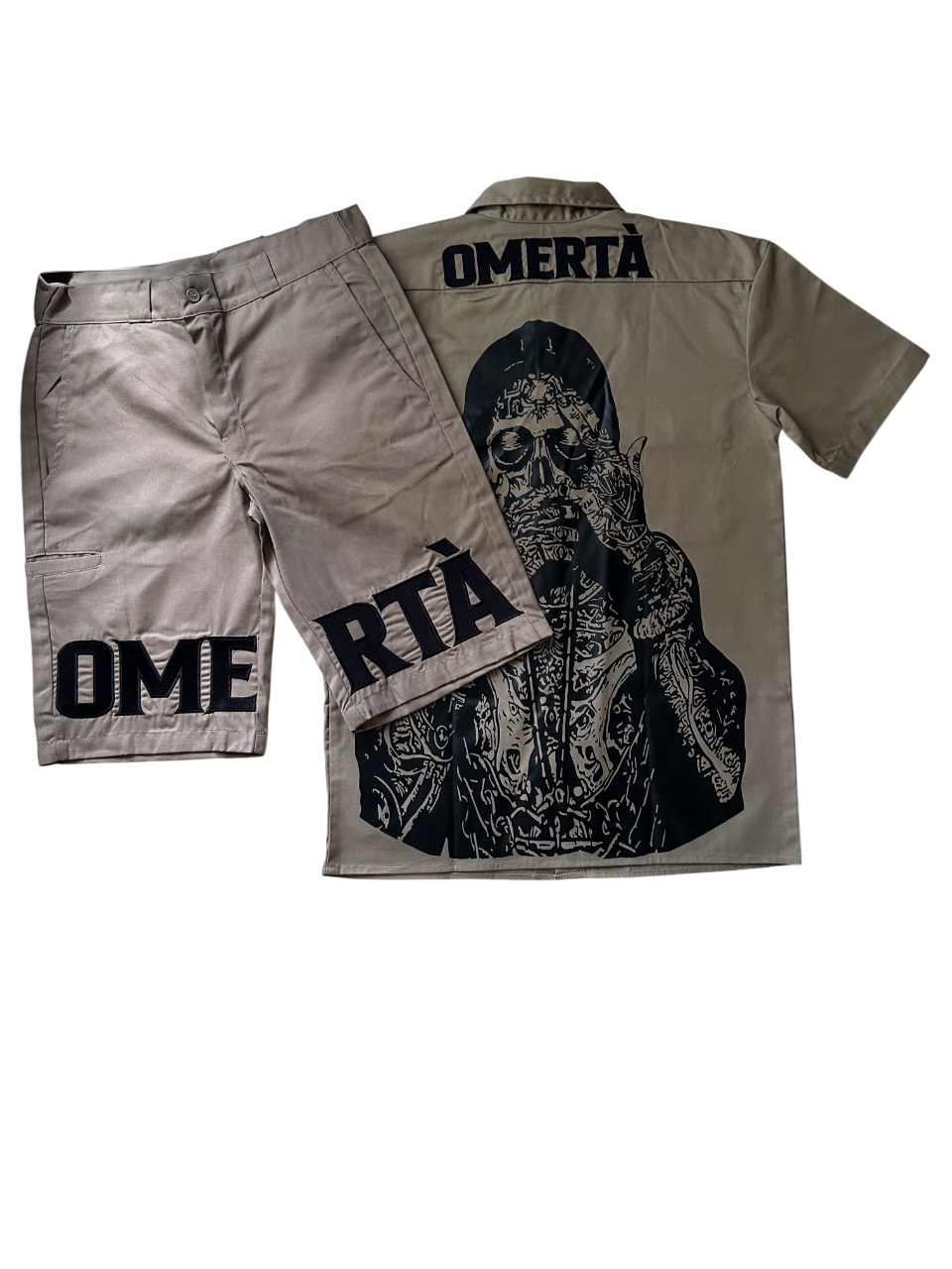 Khaki Shorts Set