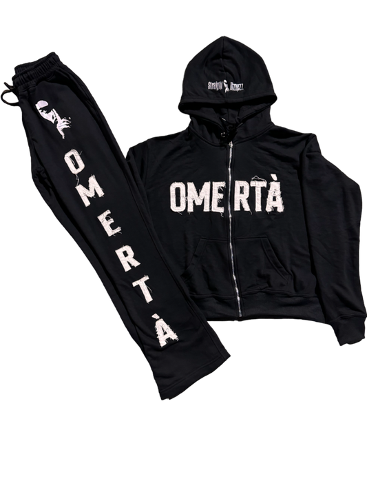 Black Omertà Jogging Suit