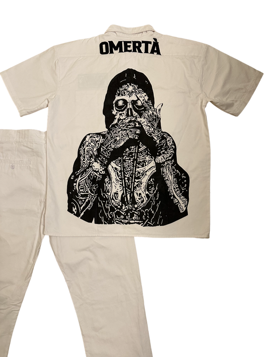 White Omertà Dickies