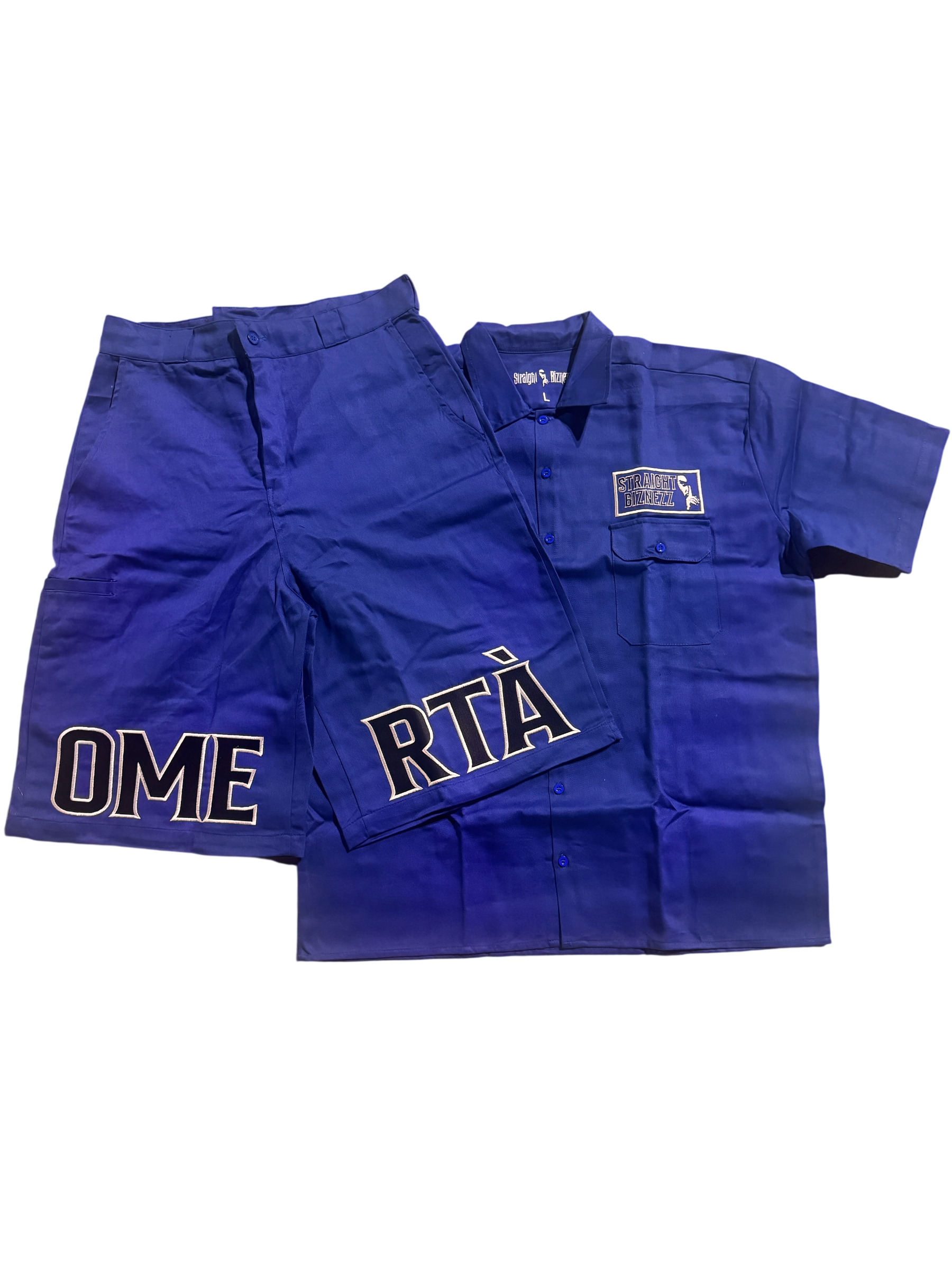 (Pre-Order) Blue Omertà Dickies Shorts Set