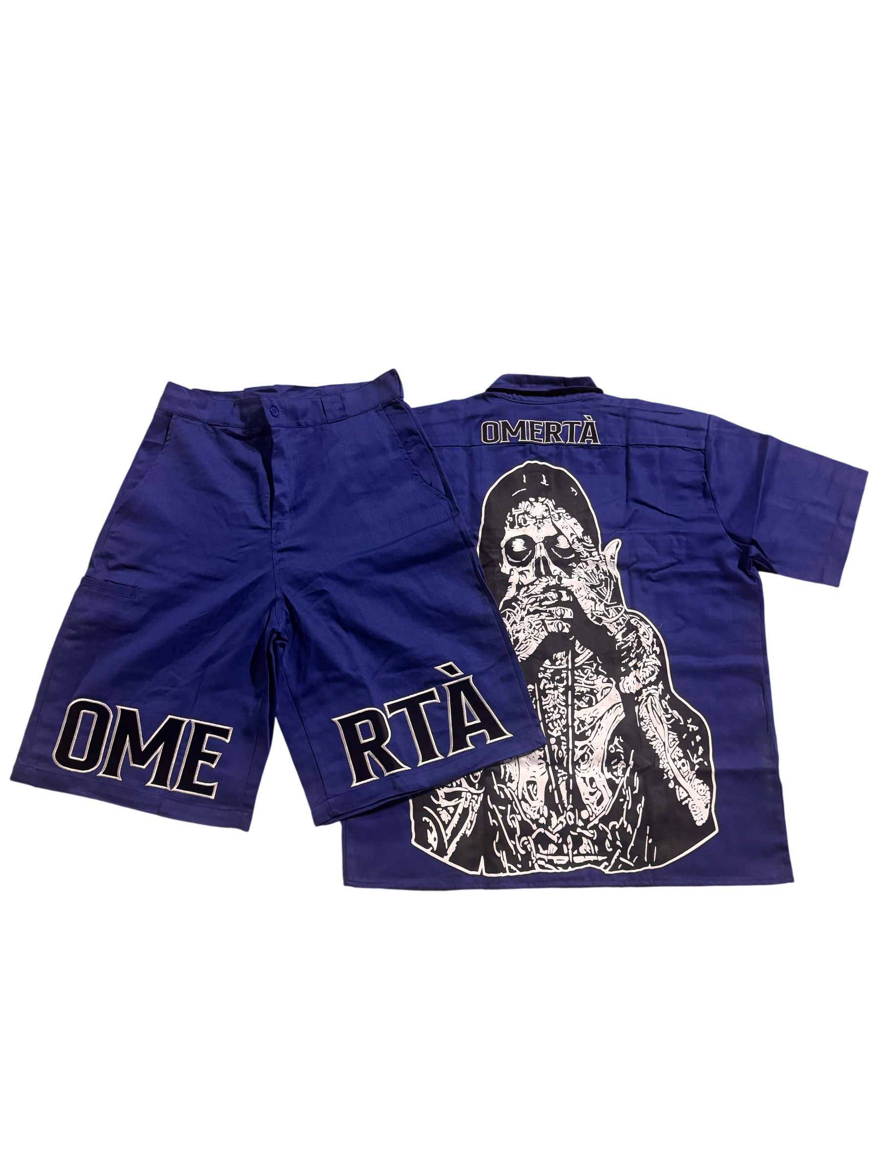 (Pre-Order) Blue Omertà Dickies Shorts Set