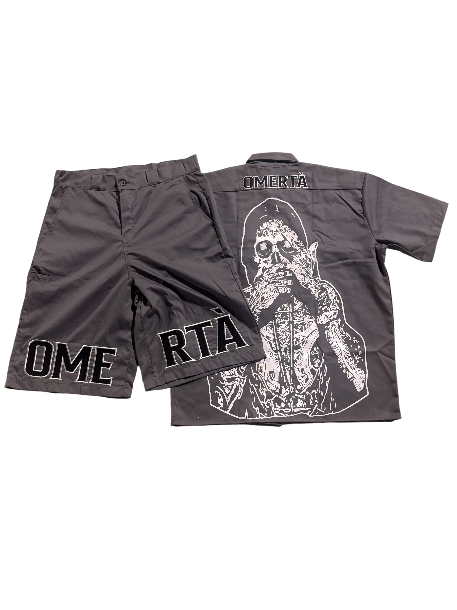 (Pre-Order) Grey Omertà Dickies Shorts Set
